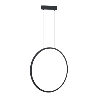 Lampa wisząca Saturno - zwis 28W LED 4000K czarna 50 cm Milagro