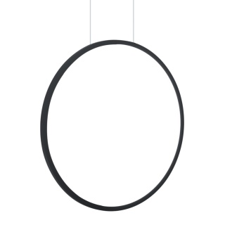 Lampa wisząca Saturno - zwis 28W LED 4000K czarna 50 cm Milagro