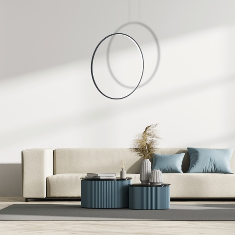 Lampa wisząca LED SATURNO 46W 4000K czarny 80cm IP44 – ML8856