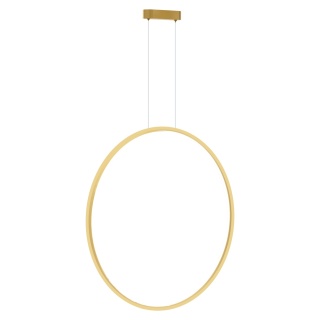 Lampa wisząca LED SATURNO 46W 4000K złoty 80cm IP44 MiLAGRO