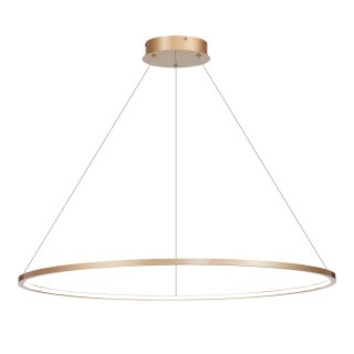 Lampa wisząca LED SATURNO 57W 4000K złoty 100cm IP44 MiLAGRO