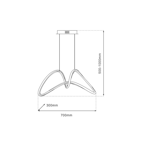 Lampa wisząca LED TESORO 48W 4000K chrom – ML7952