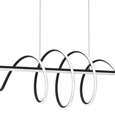 Lampa wisząca LED TWIST 90W 4000K czarny – ML8608