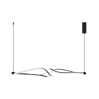 Lampa wisząca TWISTER - zwis 56W LED 4000K czarna 120 cm Milagro