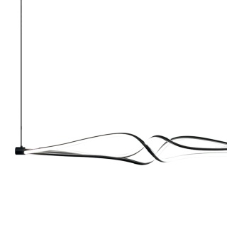 Lampa wisząca TWISTER - zwis 56W LED 4000K czarna 120 cm Milagro