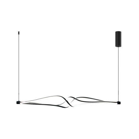 Lampa wisząca TWISTER - zwis 56W LED 4000K czarna 120 cm Milagro
