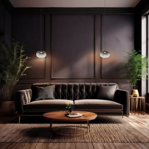 Lampa wisząca VASO 1 SMOKED - zwis 4W LED 3000K czarna 18 cm Milagro