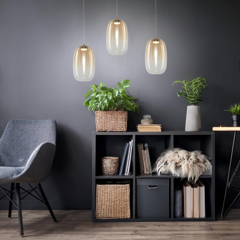 Lampa wisząca LED VASO AMBER 3 4W 3000K złoty – ML1405