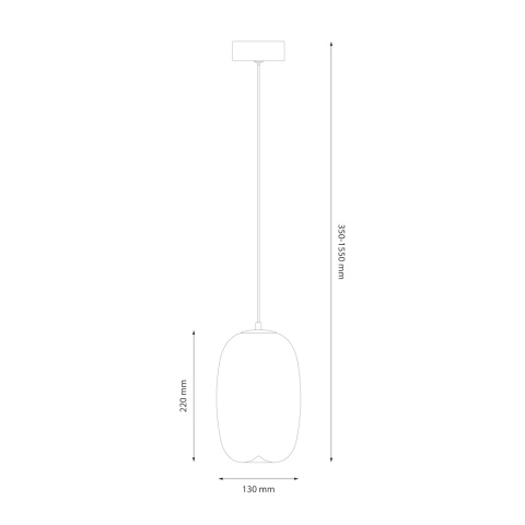 Lampa wisząca LED VASO AMBER 3 4W 3000K złoty – ML1405