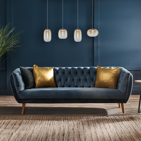 Lampa wisząca VASO AMBER - zwis 15W LED 3000K złota 89 cm Milagro