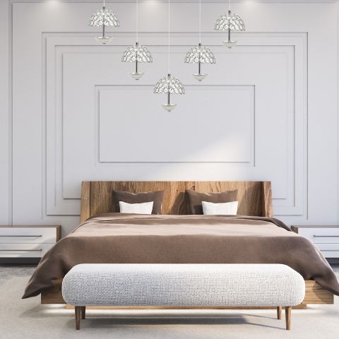 Lampa wisząca VENUS 5x5W - zwis 25W LED 4000K chromowana 64 cm Milagro