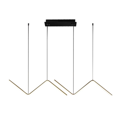 Lampa wisząca VERTE - zwis 22W LED 4000K czarna 98 cm Milagro