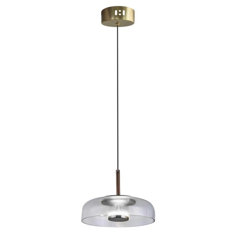 Lampa wisząca VETRO CLEAR - zwis 6W LED 4000K transparentna 23 cm Milagro
