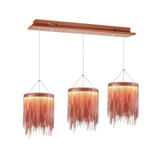 Lampa wisząca WISZACA CASCATA COPPER - zwis 54W LED 3000K 75 cm Milagro