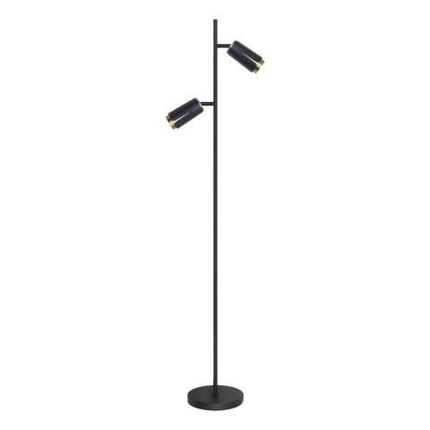 FLOWER BLACK GOLD LAMPA PODŁOGOWA 2xGU10