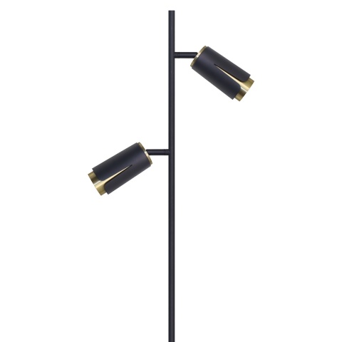 FLOWER BLACK GOLD LAMPA PODŁOGOWA 2xGU10