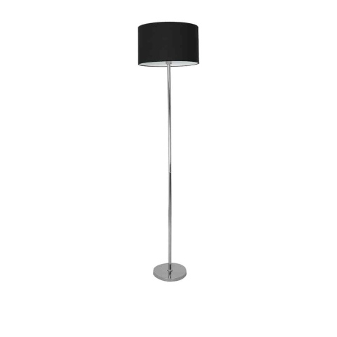 Lampa stojąca CASINO BLACK/CHROME 1xE27