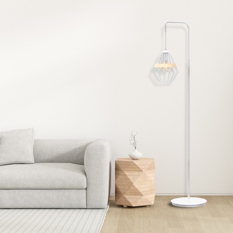 Lampa stojąca Cliff 1xE27 Biały