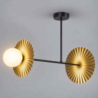 Lampa sufitowa Bloom 2xG9 Czarno-złoty