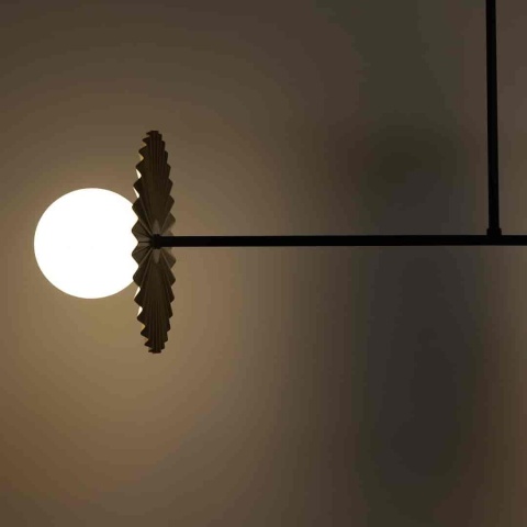 Lampa sufitowa Bloom 2xG9 Czarno-złoty