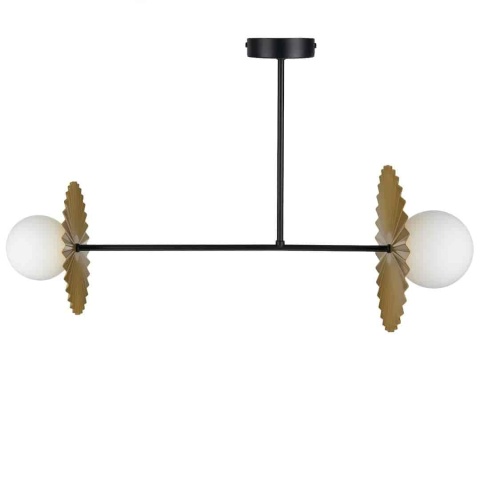 Lampa sufitowa Bloom 2xG9 Czarno-złoty