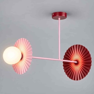 Lampa sufitowa Bloom 2xG9 Róż-burgund