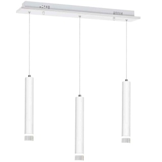 Lampa wisząca ALBA 3X5W - zwis 15W LED 4000K biała 45 cm Milagro