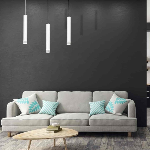 Lampa wisząca ALBA 3X5W - zwis 15W LED 4000K biała 45 cm Milagro