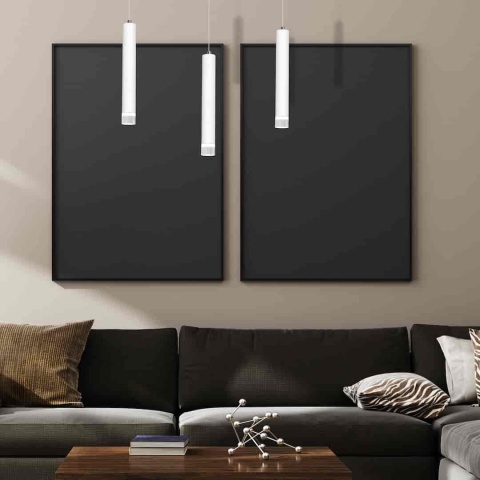 Lampa wisząca ALBA 3X5W - zwis 15W LED 4000K biała 45 cm Milagro
