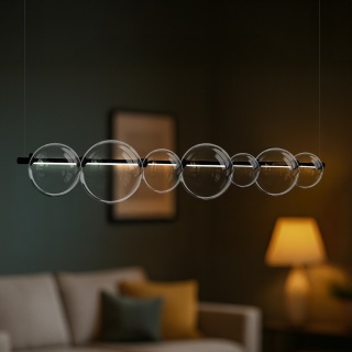 Lampa wisząca ATOLA - zwis 19W LED 4000K czarna 125 cm Milagro