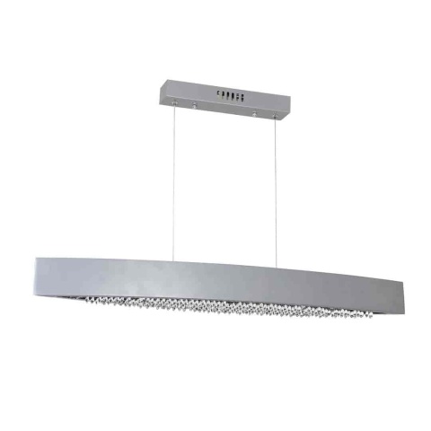 Lampa wisząca BOCCA - zwis 24W LED 4000K srebrna 90 cm Milagro
