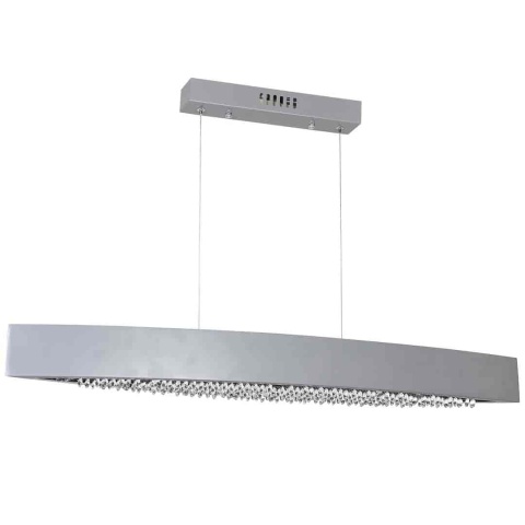Lampa wisząca BOCCA - zwis 24W LED 4000K srebrna 90 cm Milagro