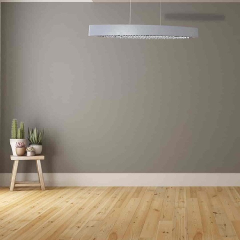 Lampa wisząca BOCCA - zwis 24W LED 4000K srebrna 90 cm Milagro