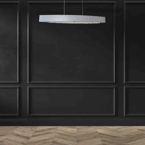Lampa wisząca BOCCA - zwis 24W LED 4000K srebrna 90 cm Milagro