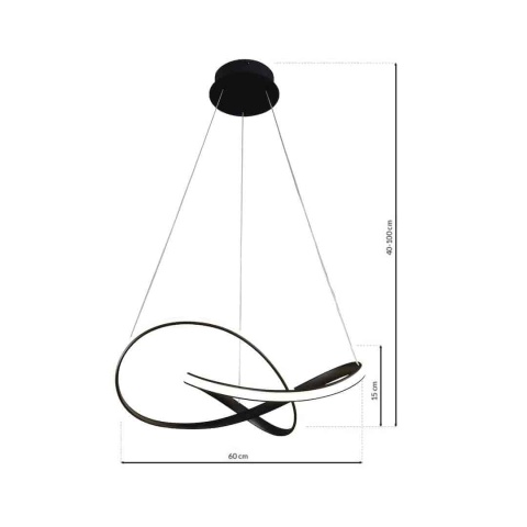 Lampa wisząca LED CAPPIO 36W 4000K czarny – ML6771