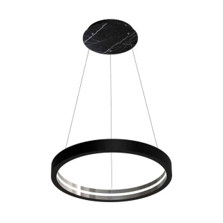 Lampa wisząca CASSIOPEIA - zwis 8,5W LED 3000K czarno-chromowana 70 cm Milagro
