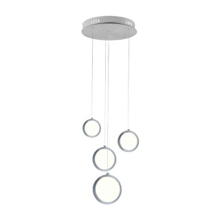Lampa wisząca CIRCOLO - zwis 29W LED 4000K chromowana 35 cm Milagro