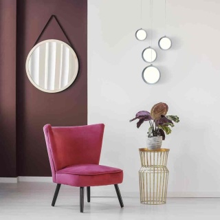 Lampa wisząca CIRCOLO - zwis 29W LED 4000K chromowana 35 cm Milagro