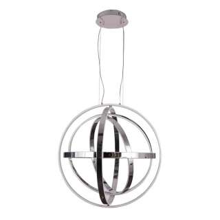 Lampa wisząca COPERNICUS - zwis 180W LED 3000K chromowana 60 cm Milagro