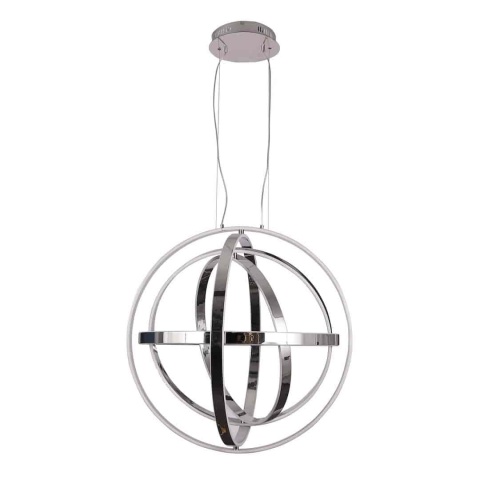 Lampa wisząca COPERNICUS - zwis 180W LED 3000K chromowana 60 cm Milagro
