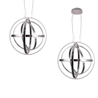 Lampa wisząca COPERNICUS - zwis 260W LED 3000K chromowana 85 cm Milagro