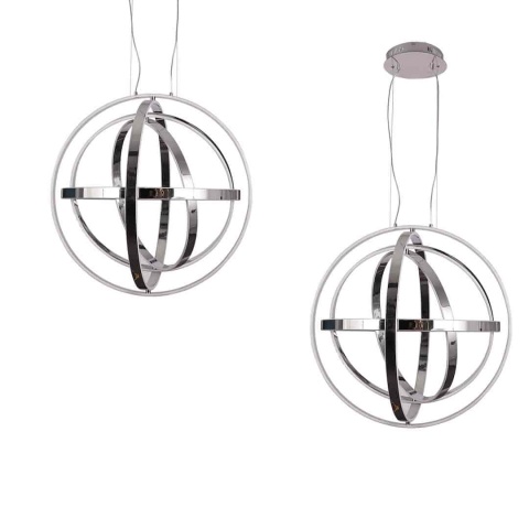 Lampa wisząca COPERNICUS - zwis 260W LED 3000K chromowana 85 cm Milagro