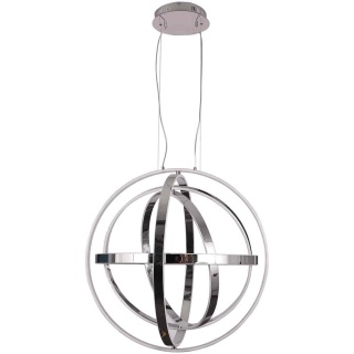 Lampa wisząca COPERNICUS - zwis 260W LED 3000K chromowana 85 cm Milagro