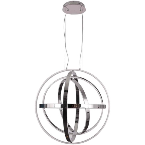 Lampa wisząca COPERNICUS - zwis 260W LED 3000K chromowana 85 cm Milagro