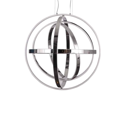 Lampa wisząca COPERNICUS - zwis 260W LED 3000K chromowana 85 cm Milagro
