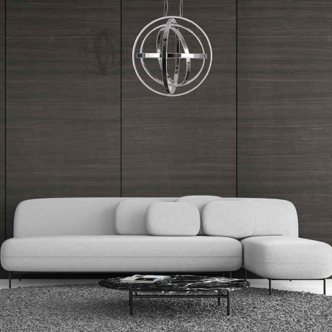 Lampa wisząca COPERNICUS - zwis 260W LED 3000K chromowana 85 cm Milagro