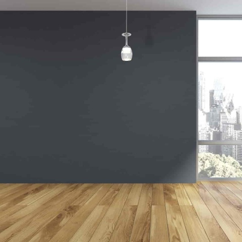 Lampa wisząca COPPA 1x5W - zwis 5W LED 4000K chromowana 10 cm Milagro