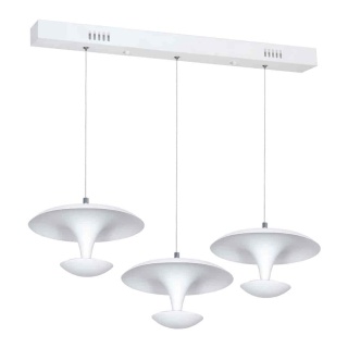 Lampa wisząca COSTA 3x12W - zwis 36W LED 4000K biała 76 cm Milagro