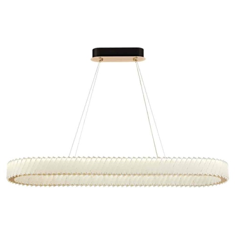 Lampa wisząca LED DELUXE ML2782 – owalny klosz i zawieszenie