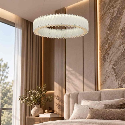 Lampa wisząca LED DELUXE 24W 4000K złoty 50cm – ML2779